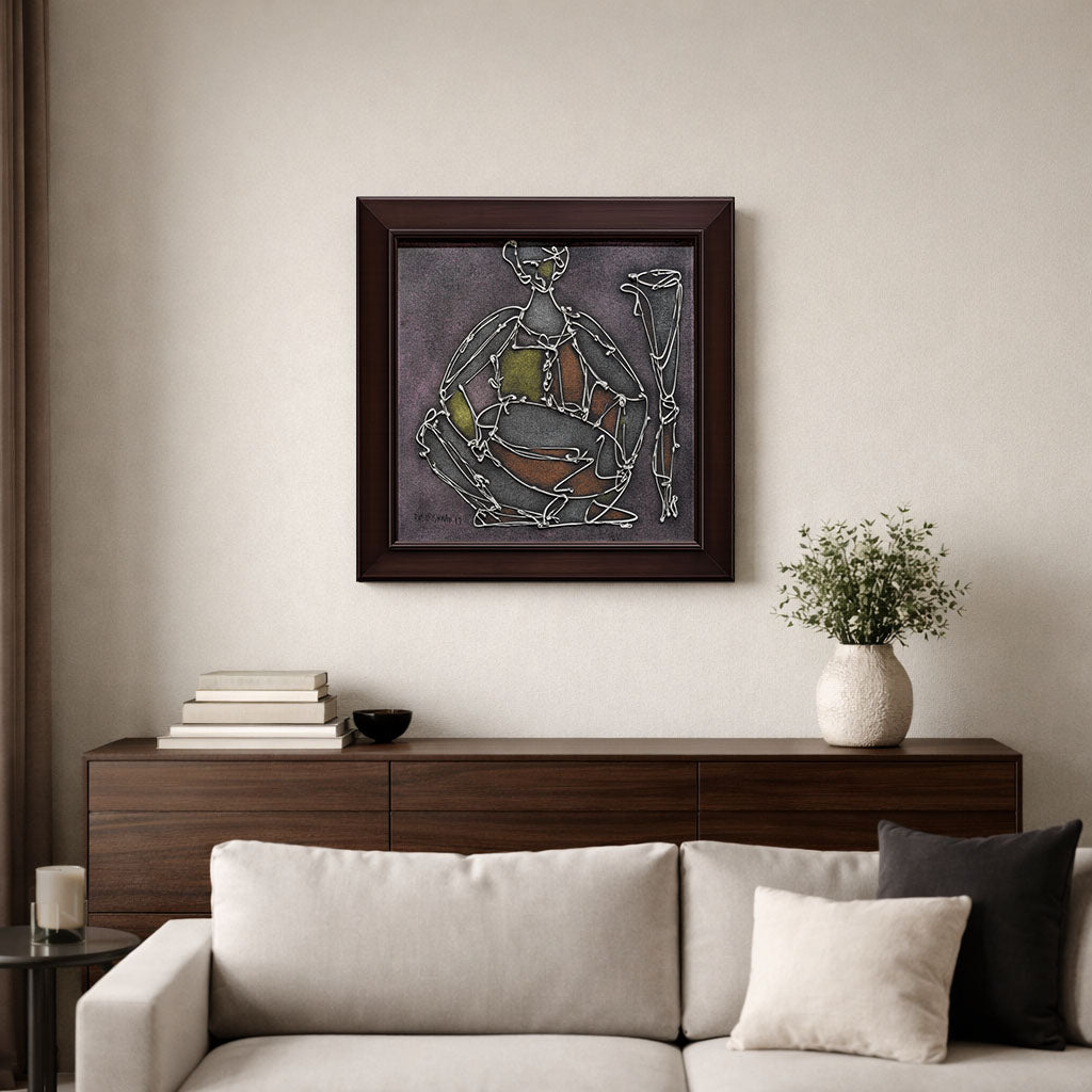 Abstract Faces Handmade Painting