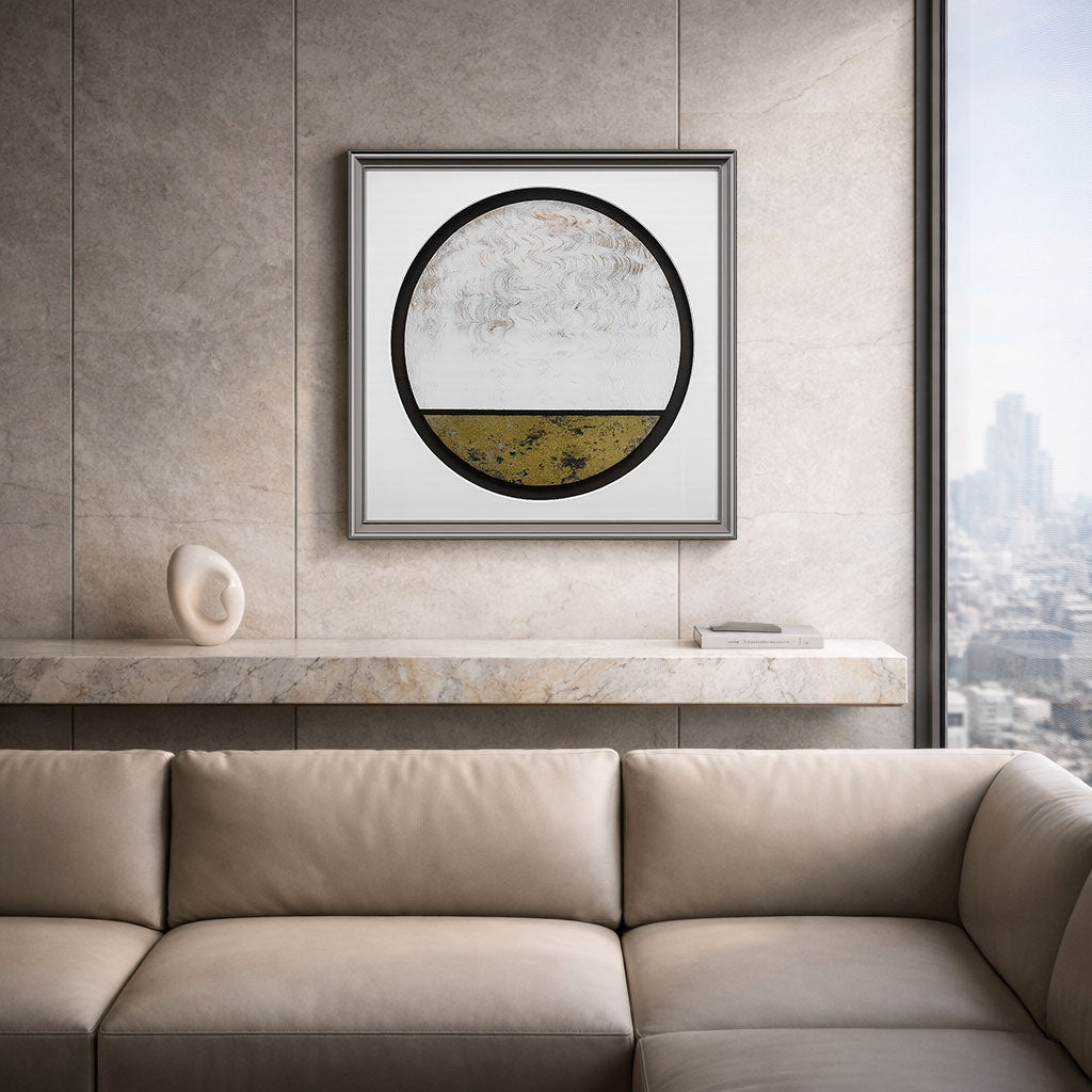 Round Abstract Glass