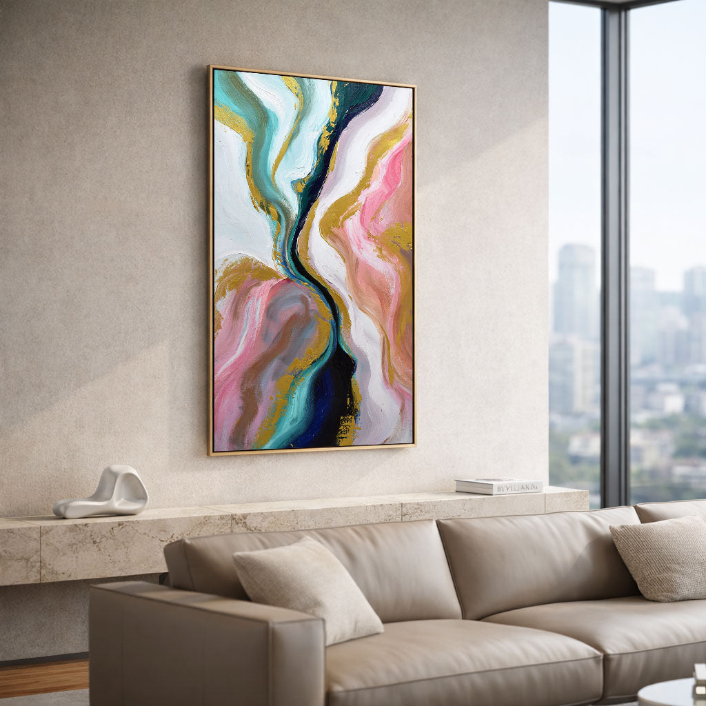 Acrylic Brushstokes Flow Handmade