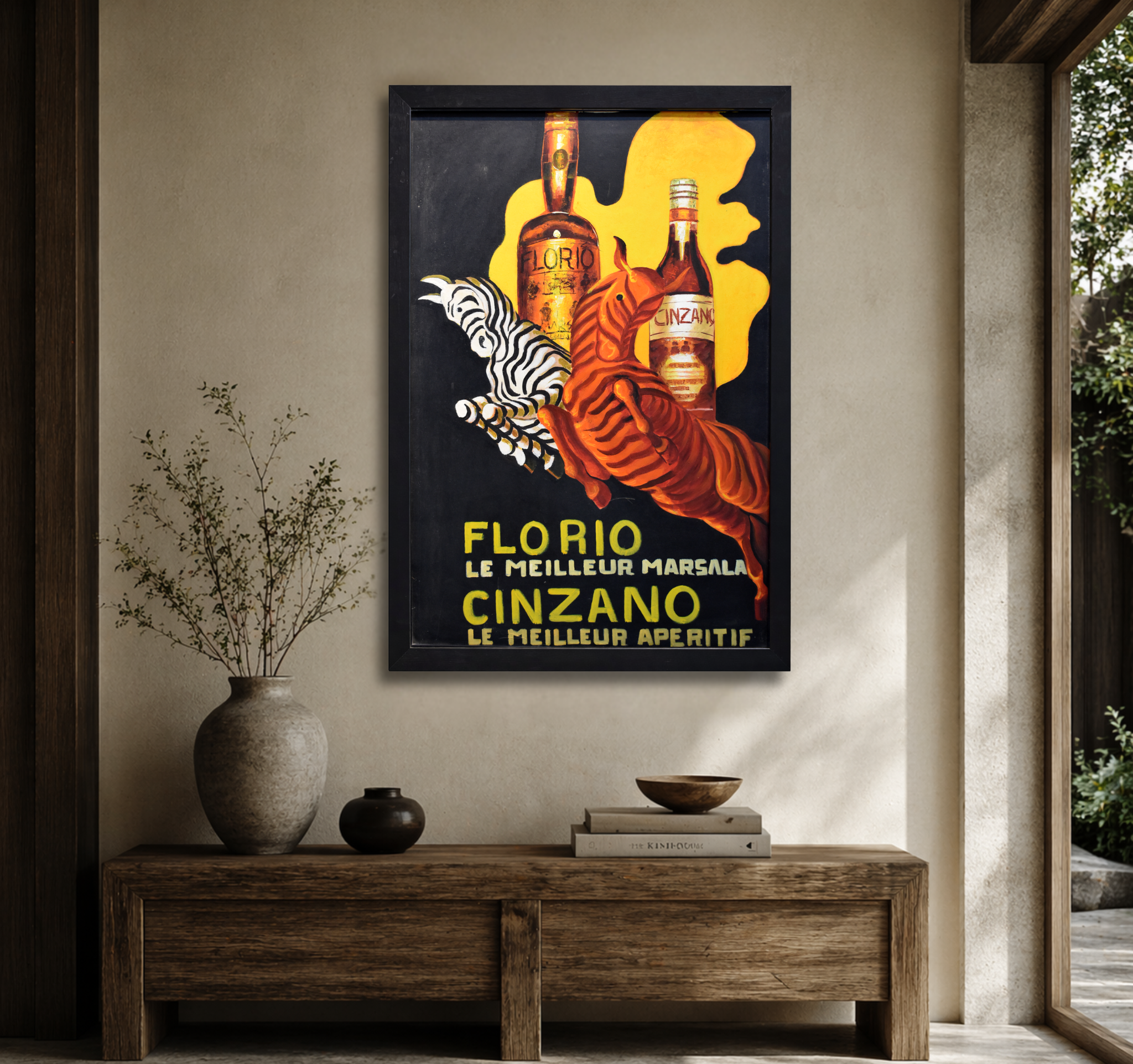Vintage Retro Beverage Poster Wall Art