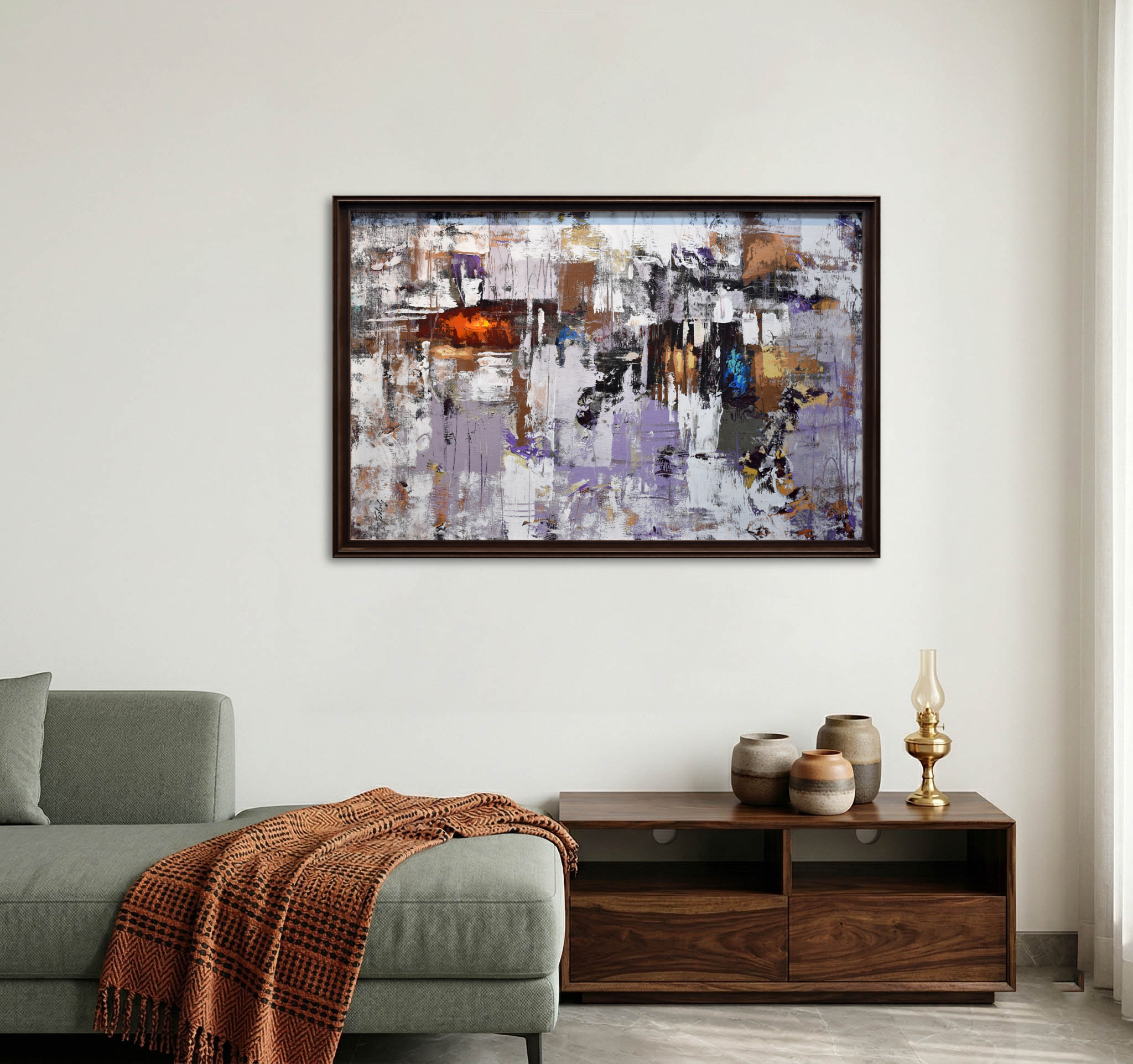 Modern Lavender Abstract