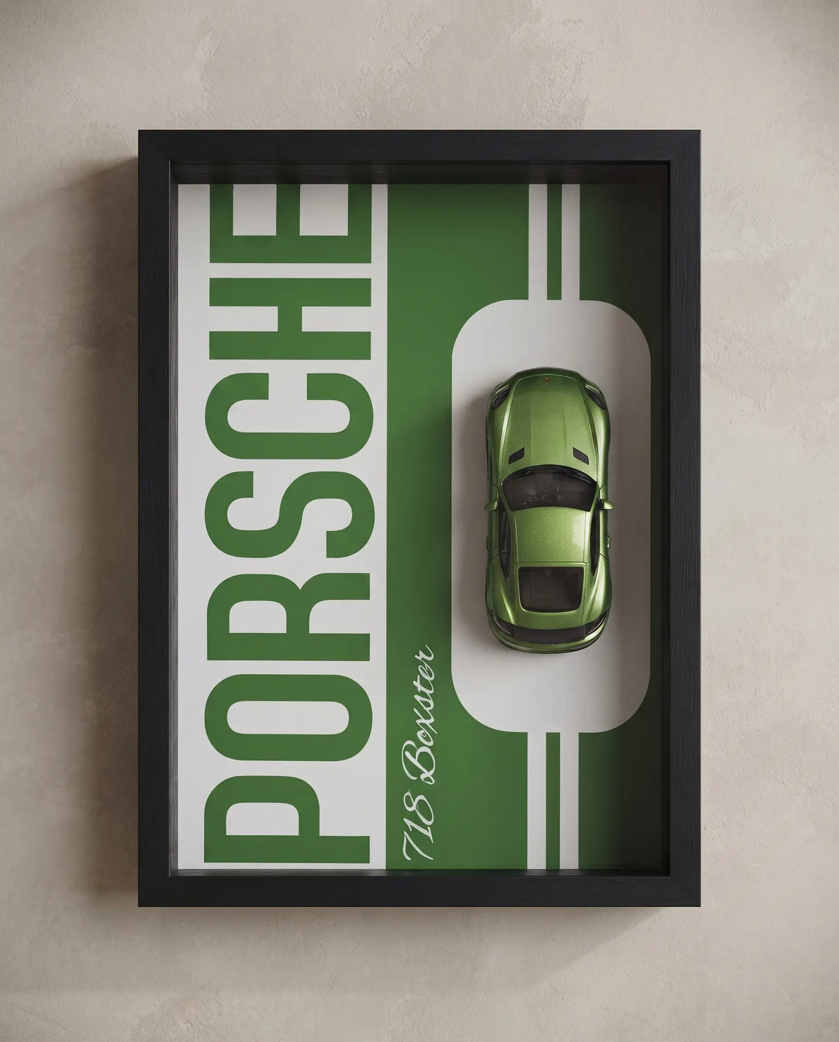 Porsche 718 Boxster – Green Automotive Wall Art