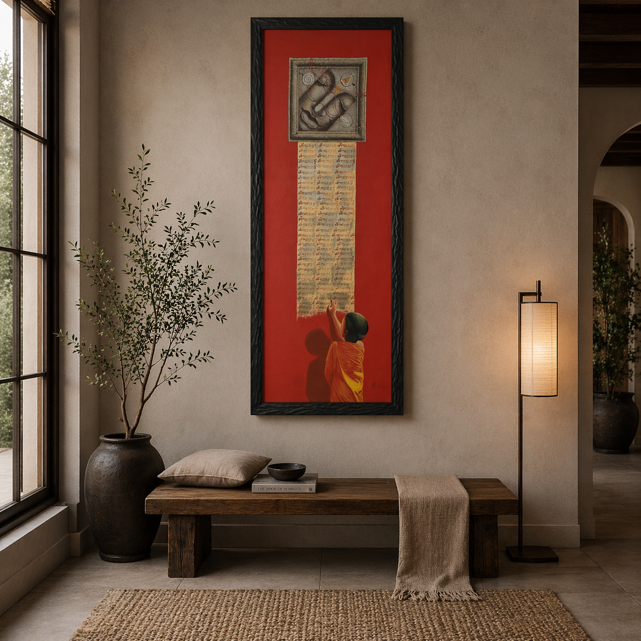 Monk Manuscript Wall Art