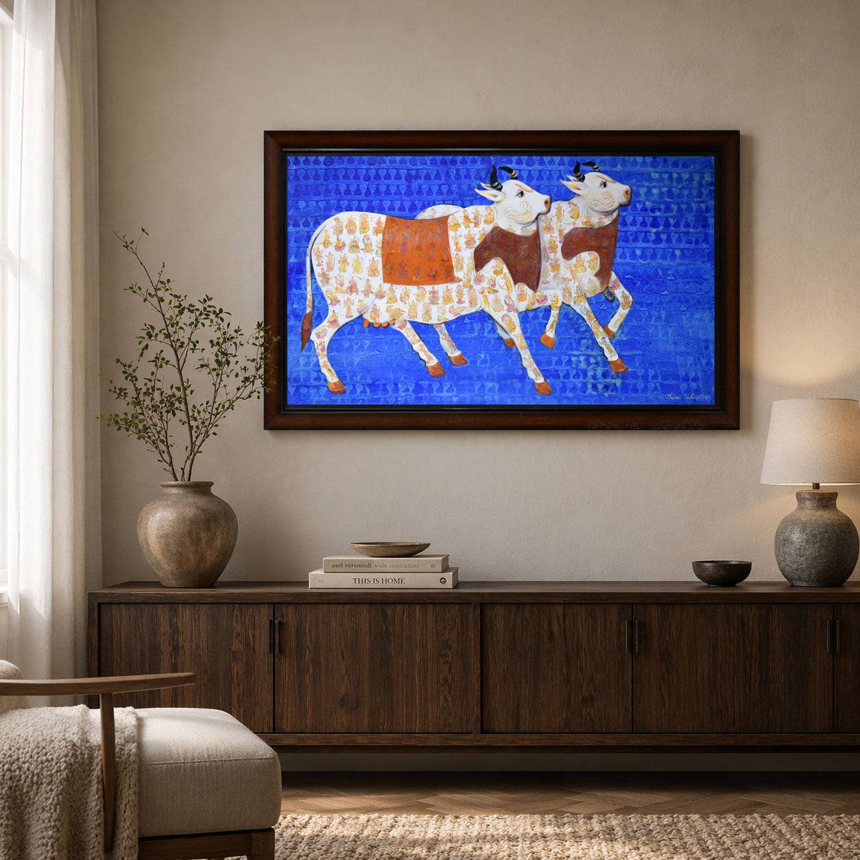 Kamdhenu Painting (Dhenu Series)