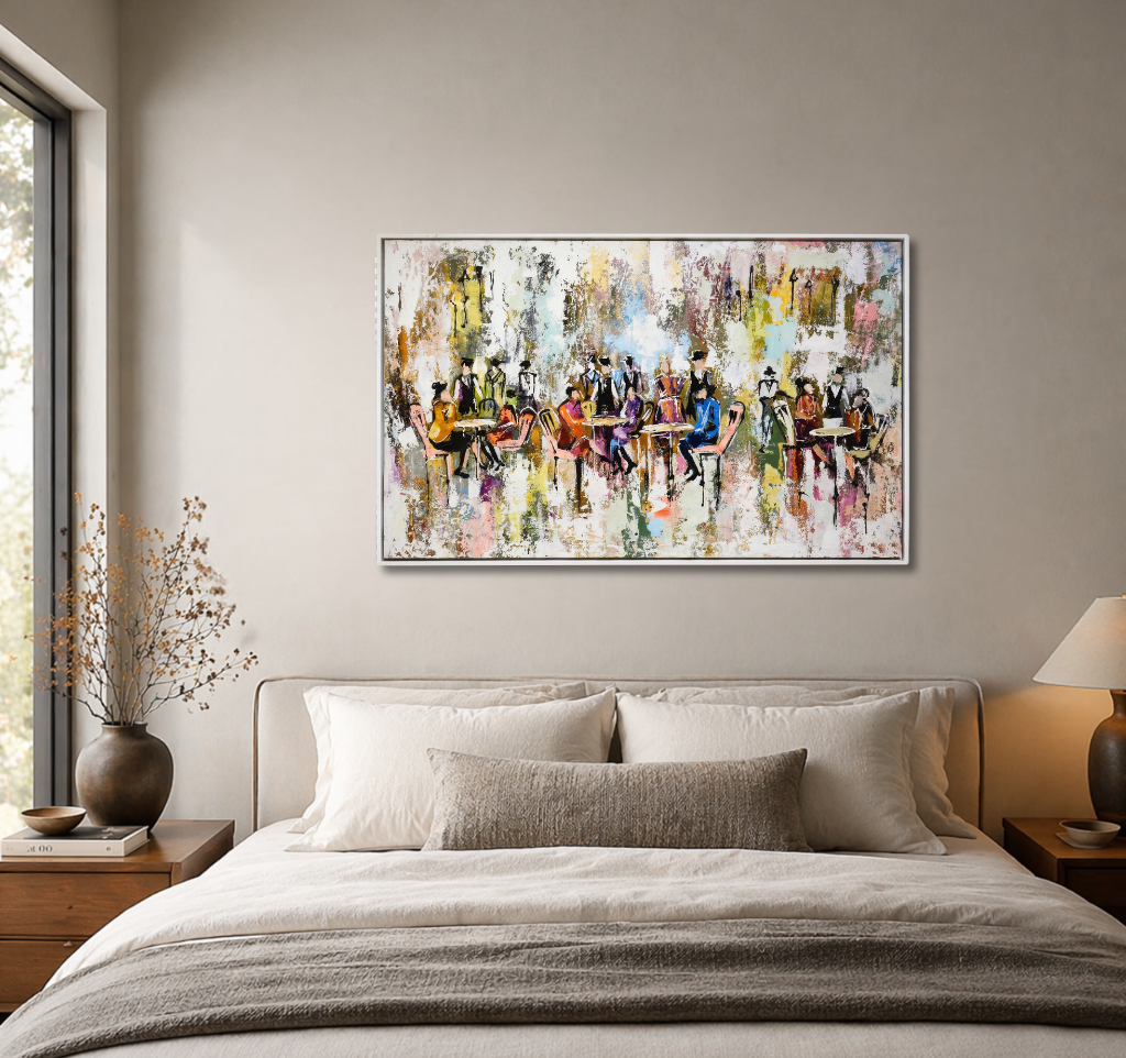 Abstract Cafe Painting