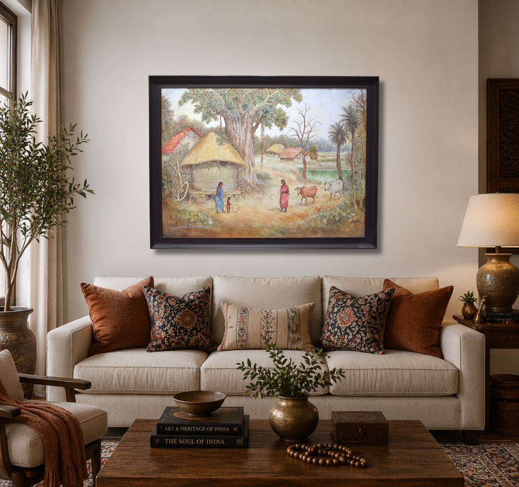 Village Life Painting