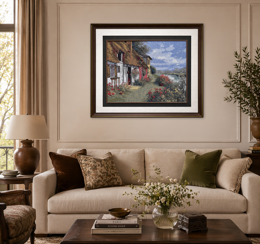 Tapestry European Street Scene
