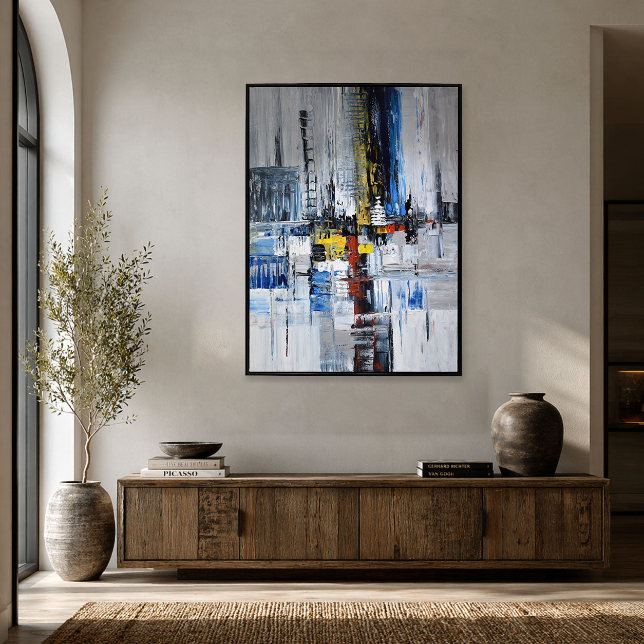 Abstract City Painting