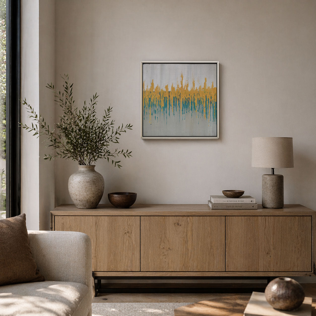 Abstract Skyline Painting