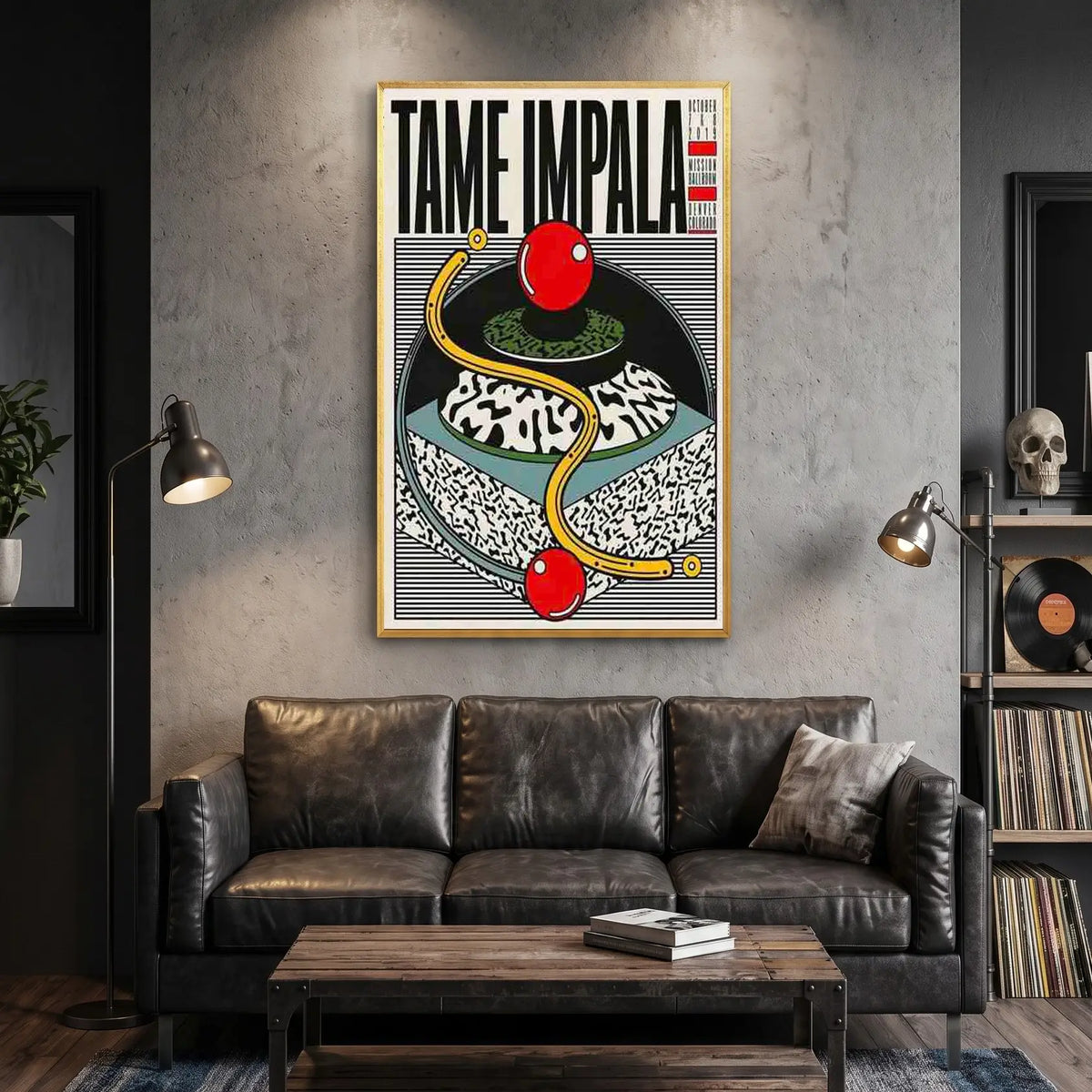 Tame Impala Wall Art | Psychedelic Music Poster | Framed Canvas Print
