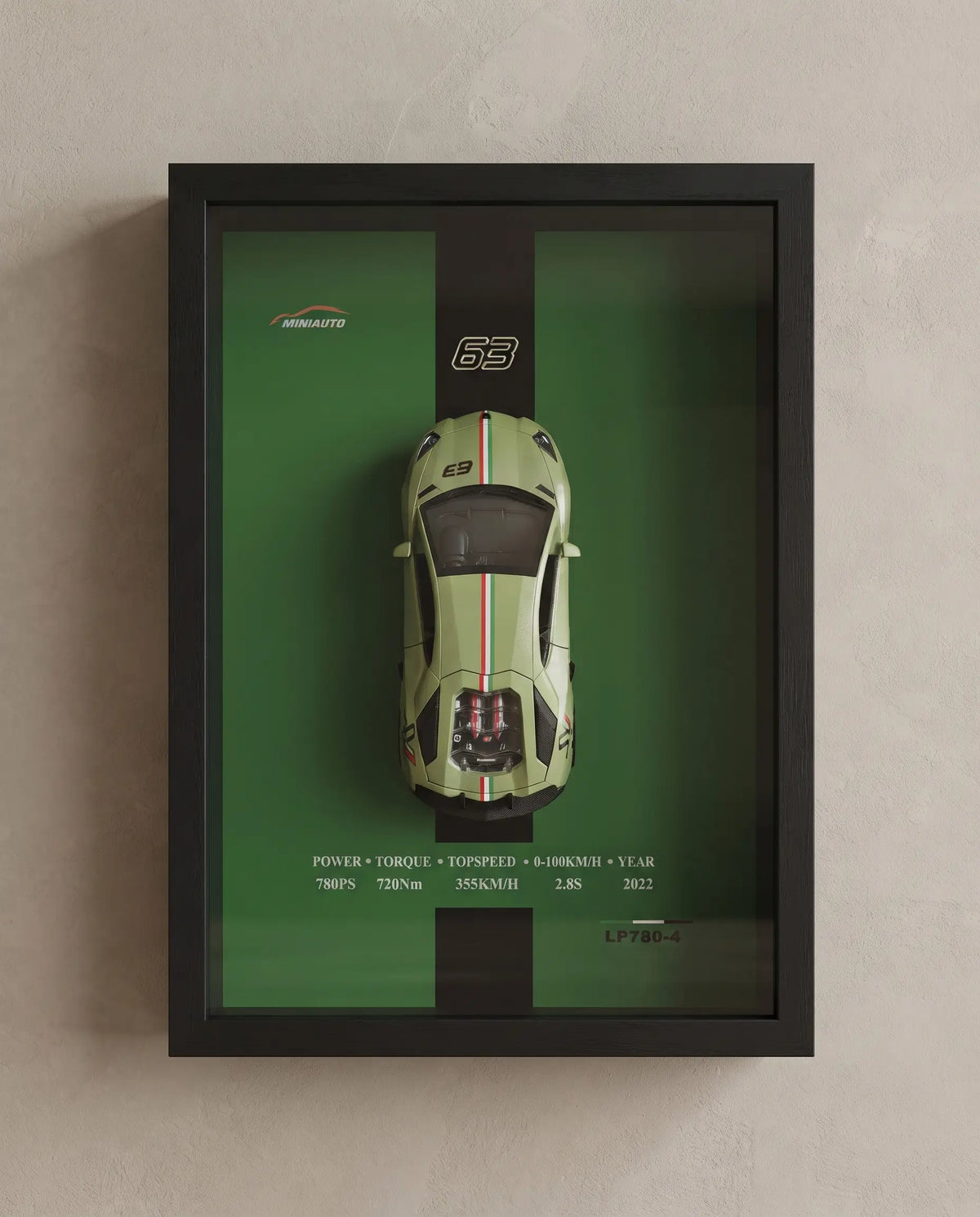 LP780-4 63 – Green Automotive Wall Art