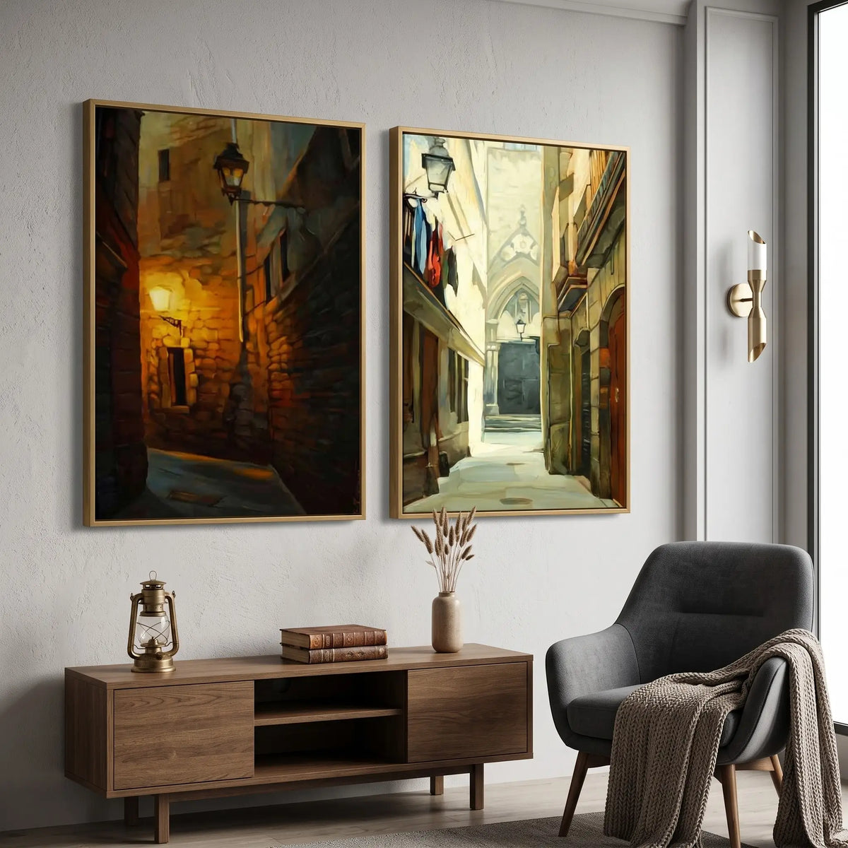 Urban Alley Wall Art Set of 2
